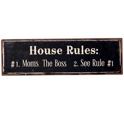 House Rules - Emaljeskilt